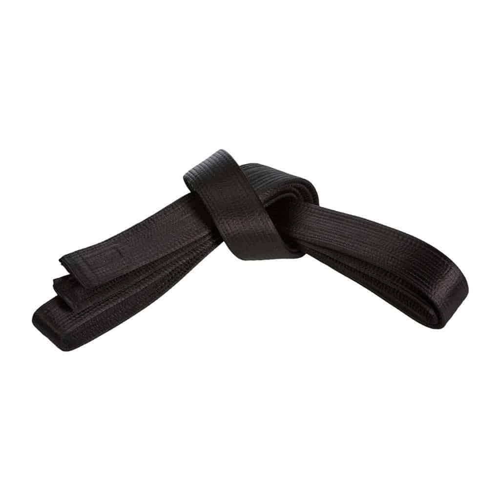 Double Wrap Satin 2" Black Belt