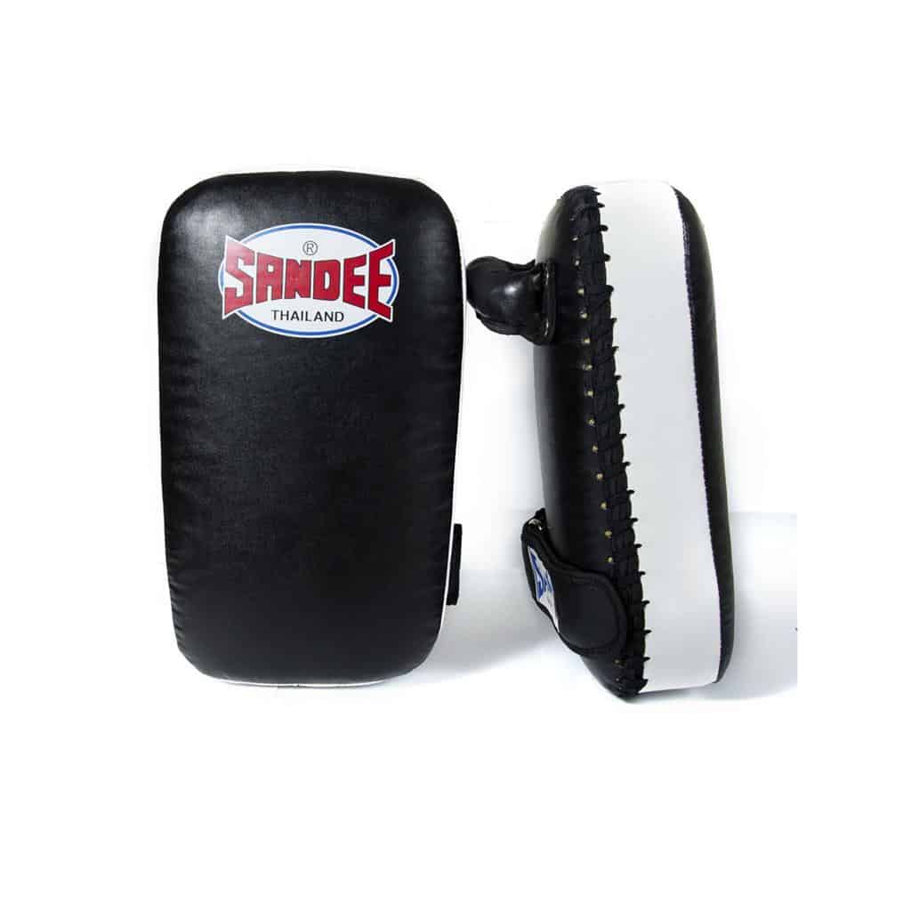 Sandee Small Extra Thick Synthetic Leather Flat Thai Kick Pa