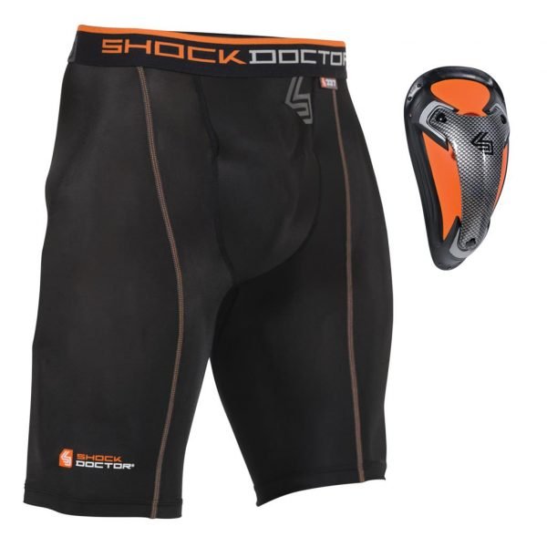 Shock Doctor Compression Short with Flex Cup (Adult Small)